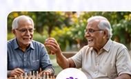 Seniors enjoying companionship
